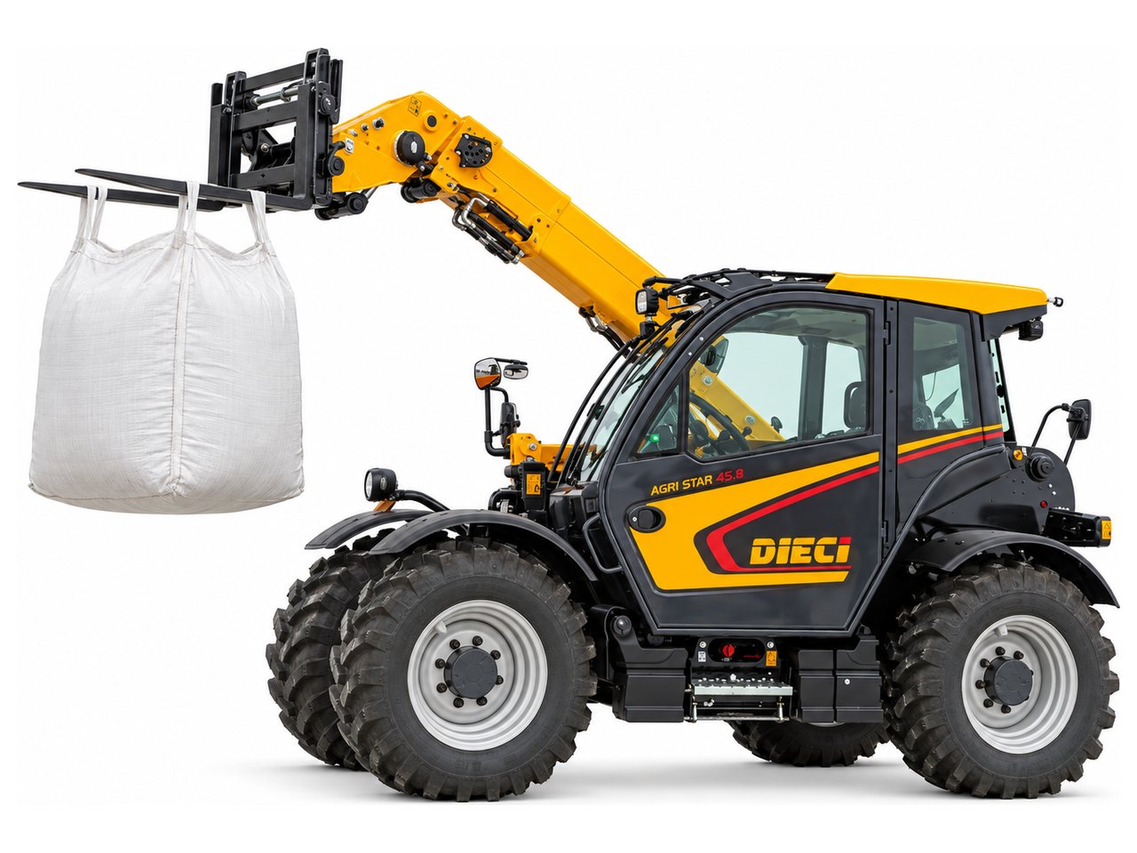 Телескопический погрузчик Dieci Agri Star 45.8 GD с биг-бэгом на вилах