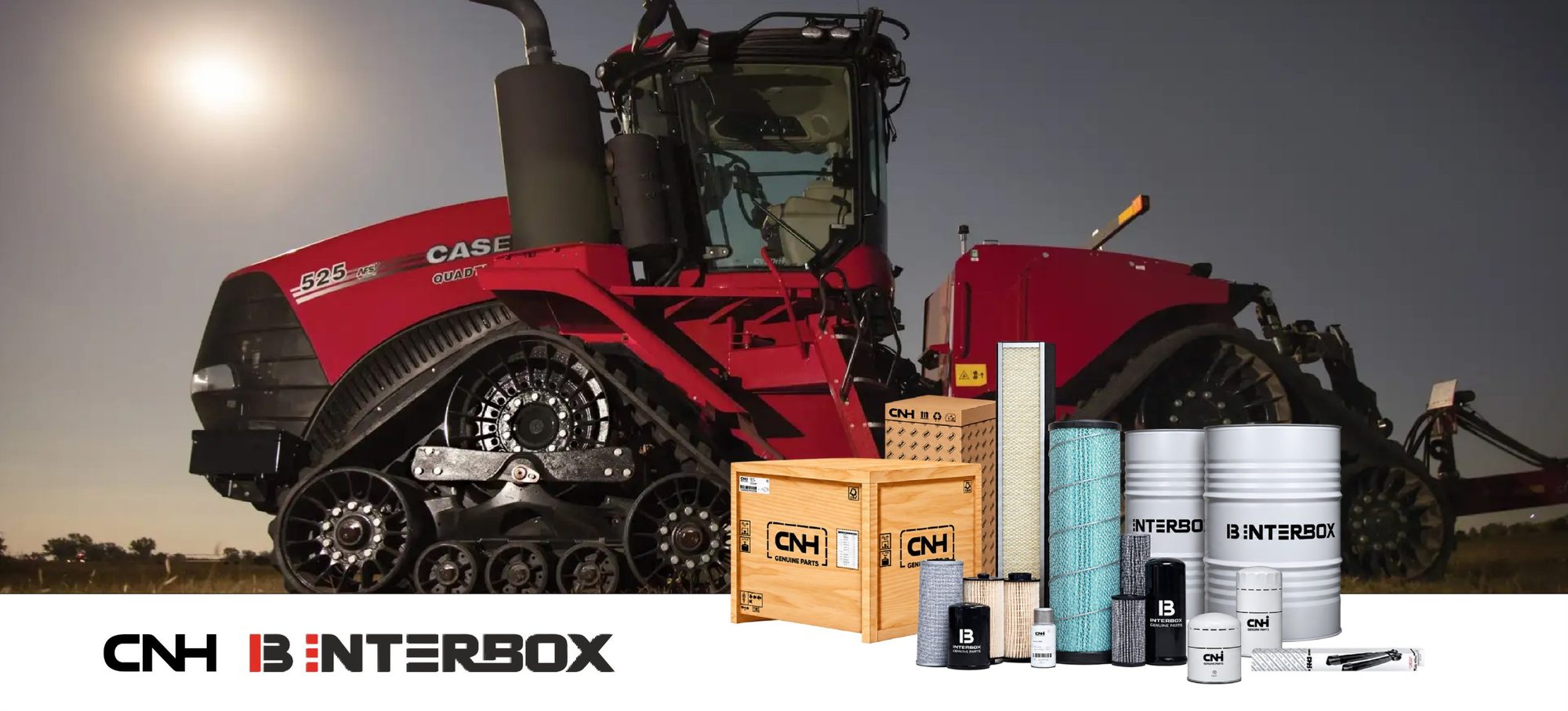 Гусеничный трактор Case IH Quadtrac, оригинальные запчасти CNH и Interbox