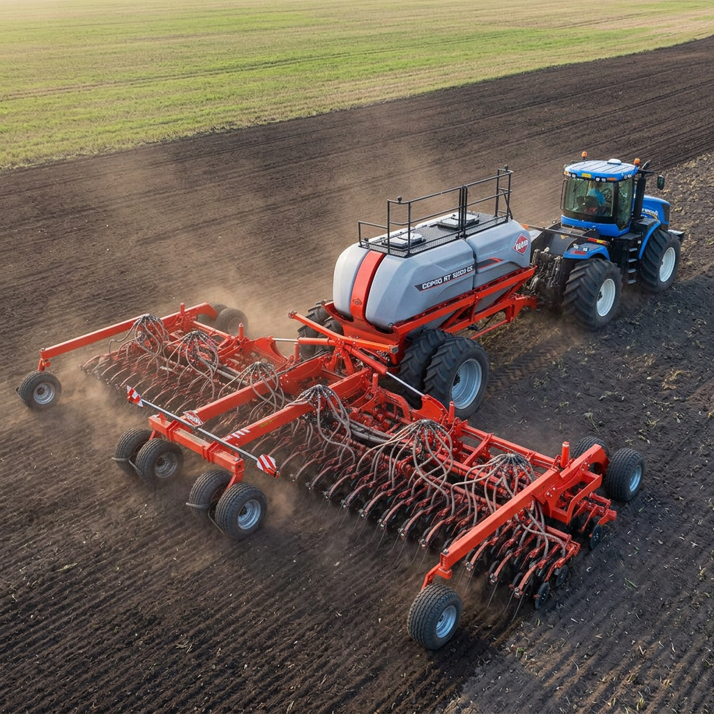 Широкозахватной посевной комплекс минимальной обработки почвы с внесением удобрений ESPRO 12000 RT