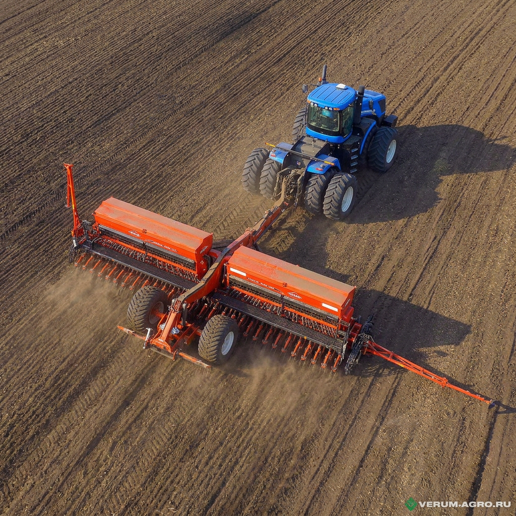 Прицепная механическая сеялка с внесением удобрений PREMIA 9000 TRC