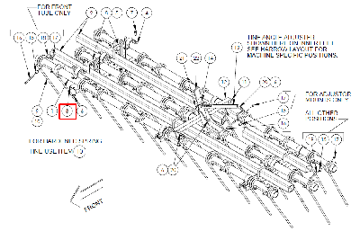 Швеллер трехрядной бороны R30002 (10029315СБ)