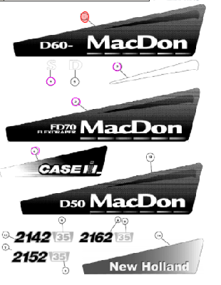 З/части MACDON (МакДон)