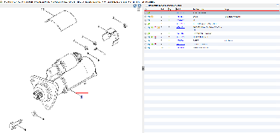 Стартер двигателя 87425232 CNHi