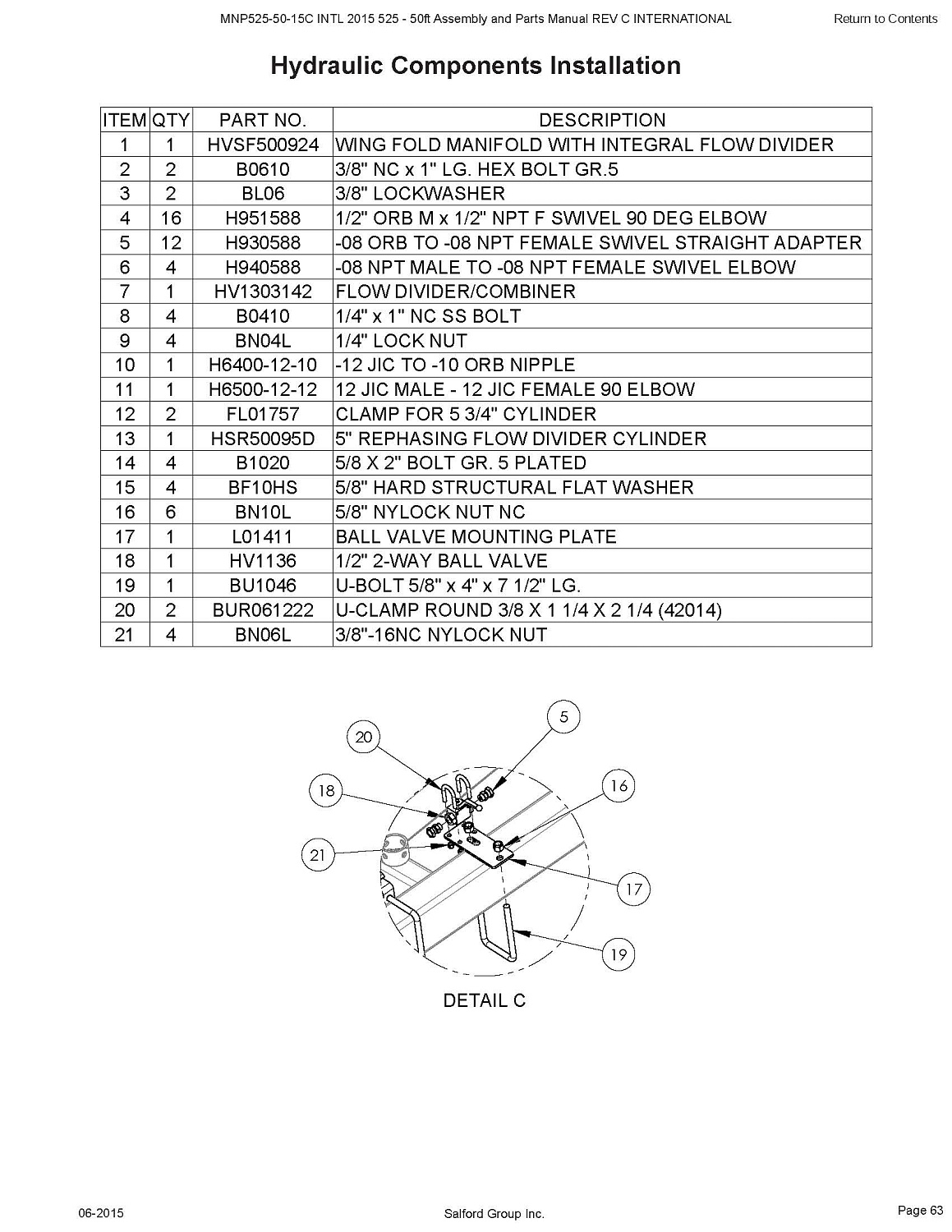 Фитинг 3/4" "папа" H6500-12-12 (10018697)