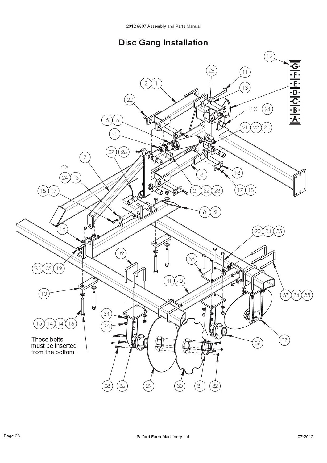 Болт шестигранный 3/4"х3 1/2" B1235 (10007142)