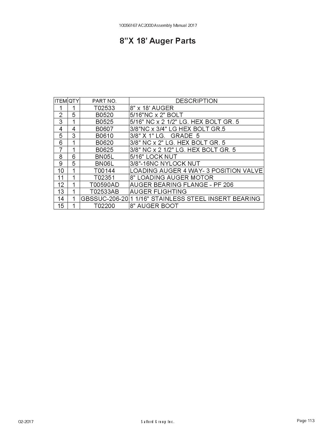 Крепление  шнека T02200 (10070510)