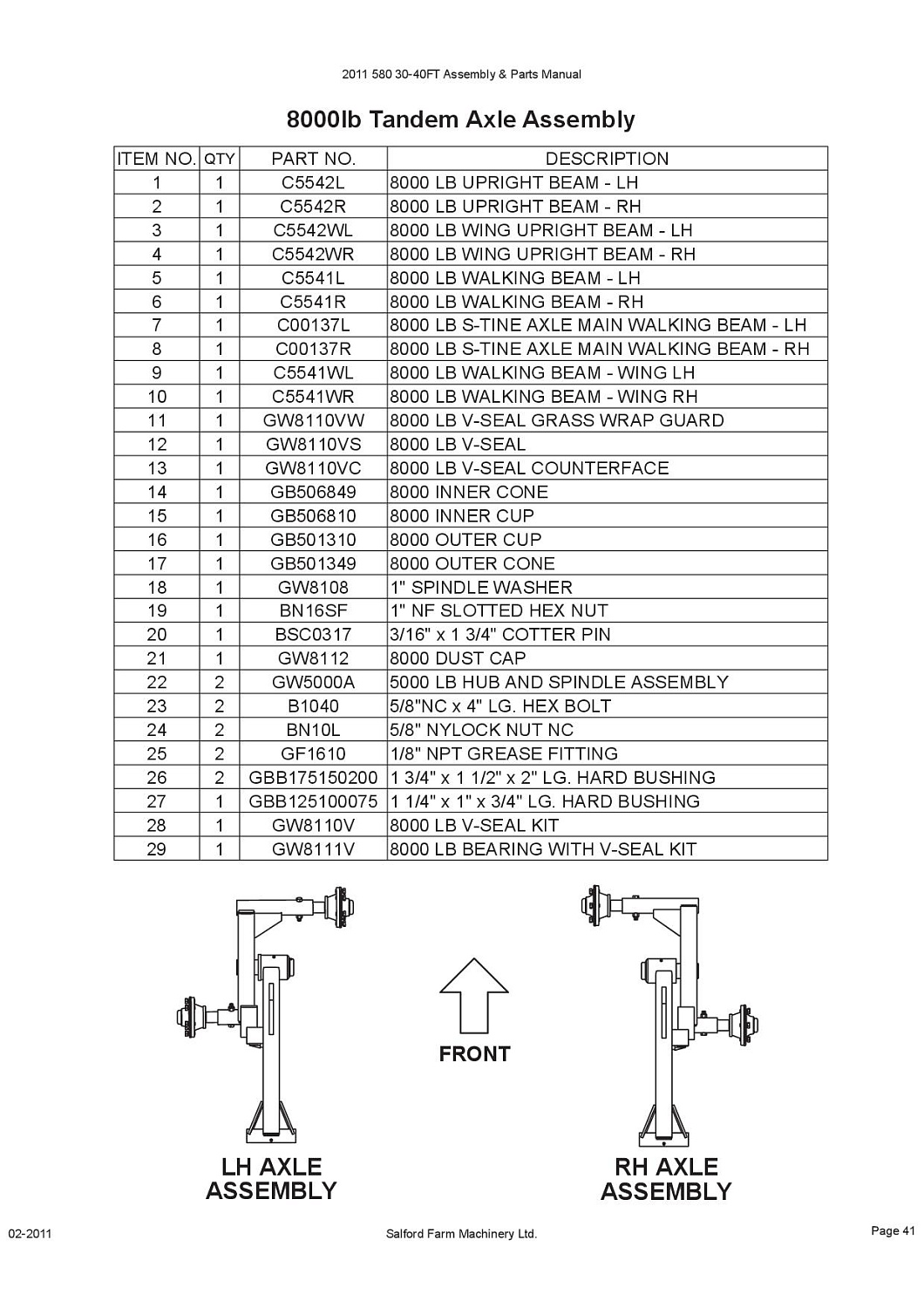Стойка балансира правая C5542WR (10009899)