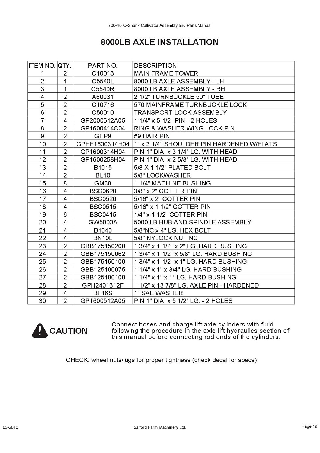Балансир в сборе правый C5540R (10009879)