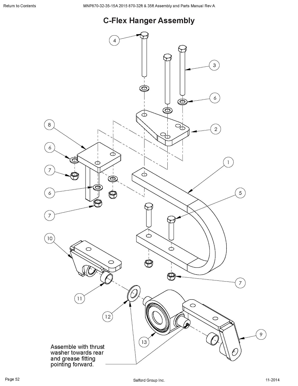 Болт с шестигранной головкой 3/4"х7 1/2" B1275H (10007165)