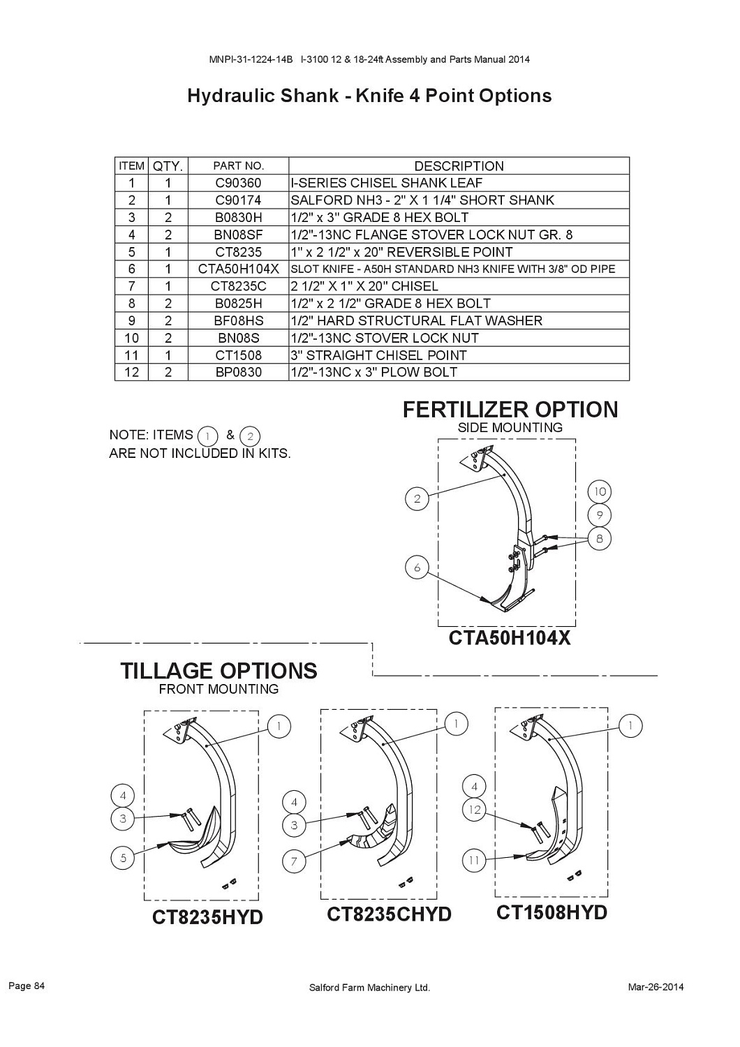 Долото (оборотный нож) на глубокорыхлитель CT8235 (10010822)
