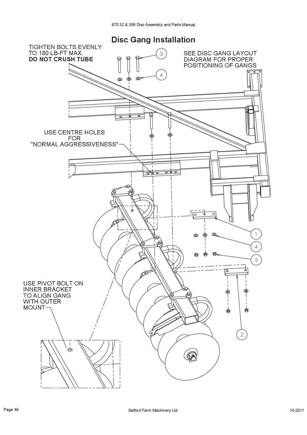 Болт шестигранный 7/8"x7" B1470 (10007180)