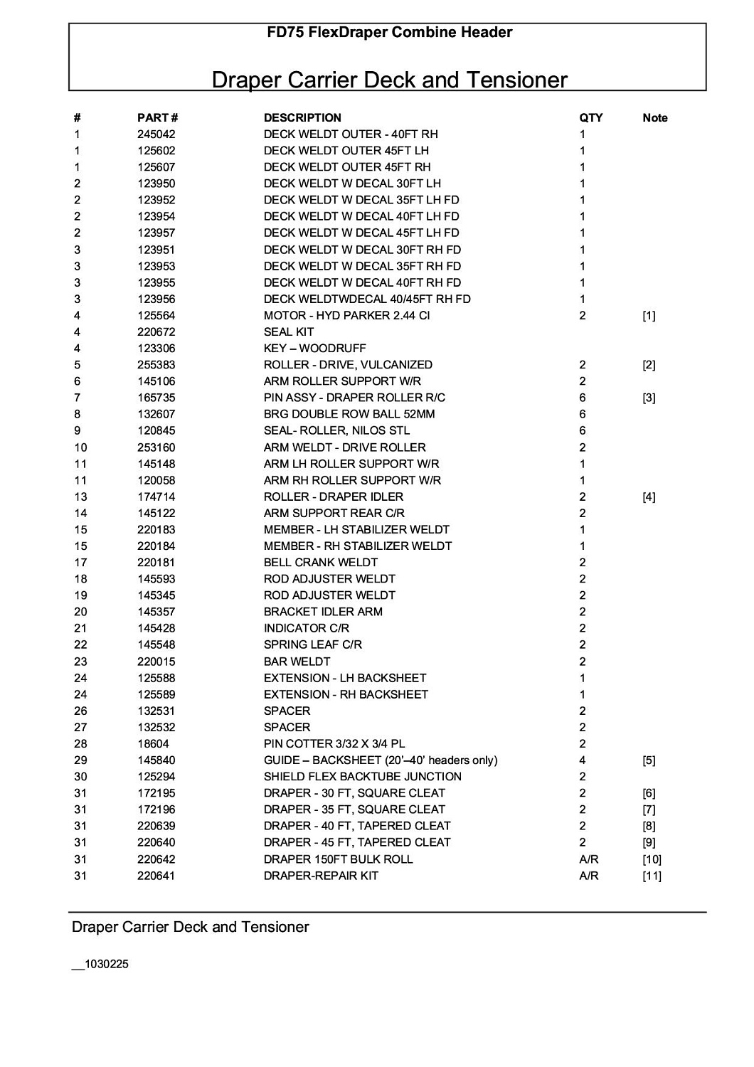Вал привода ленты 255383N (174694,165540)