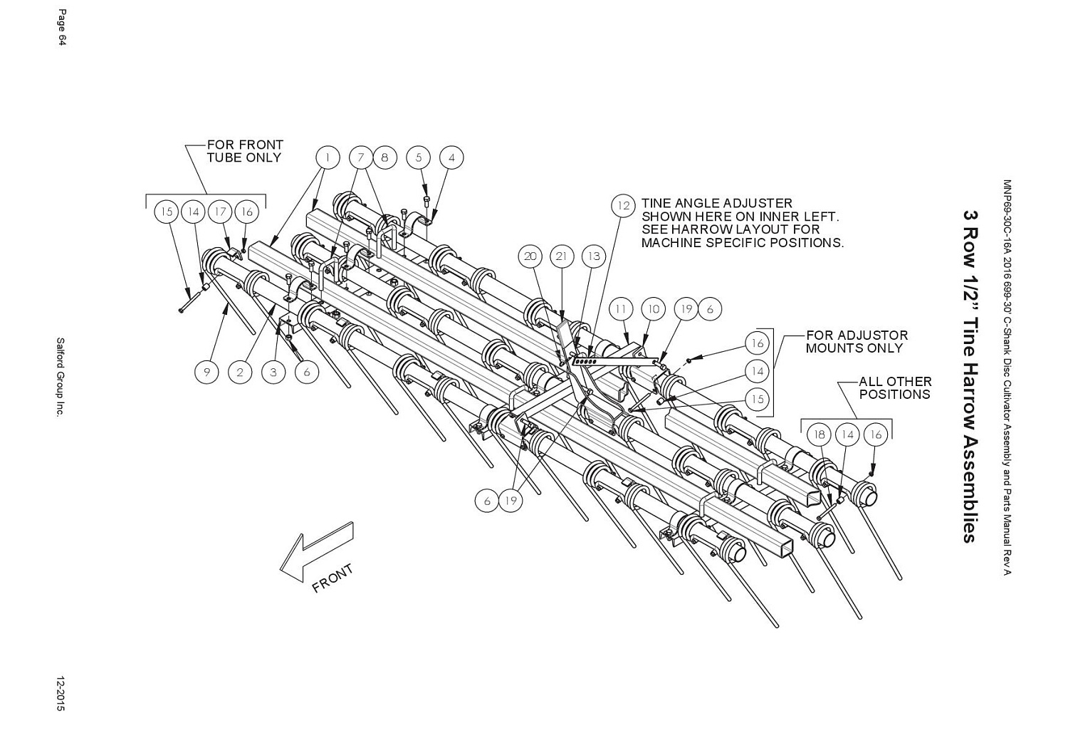 Пружинная боронка (12 пруток) R60000 (Аналог)