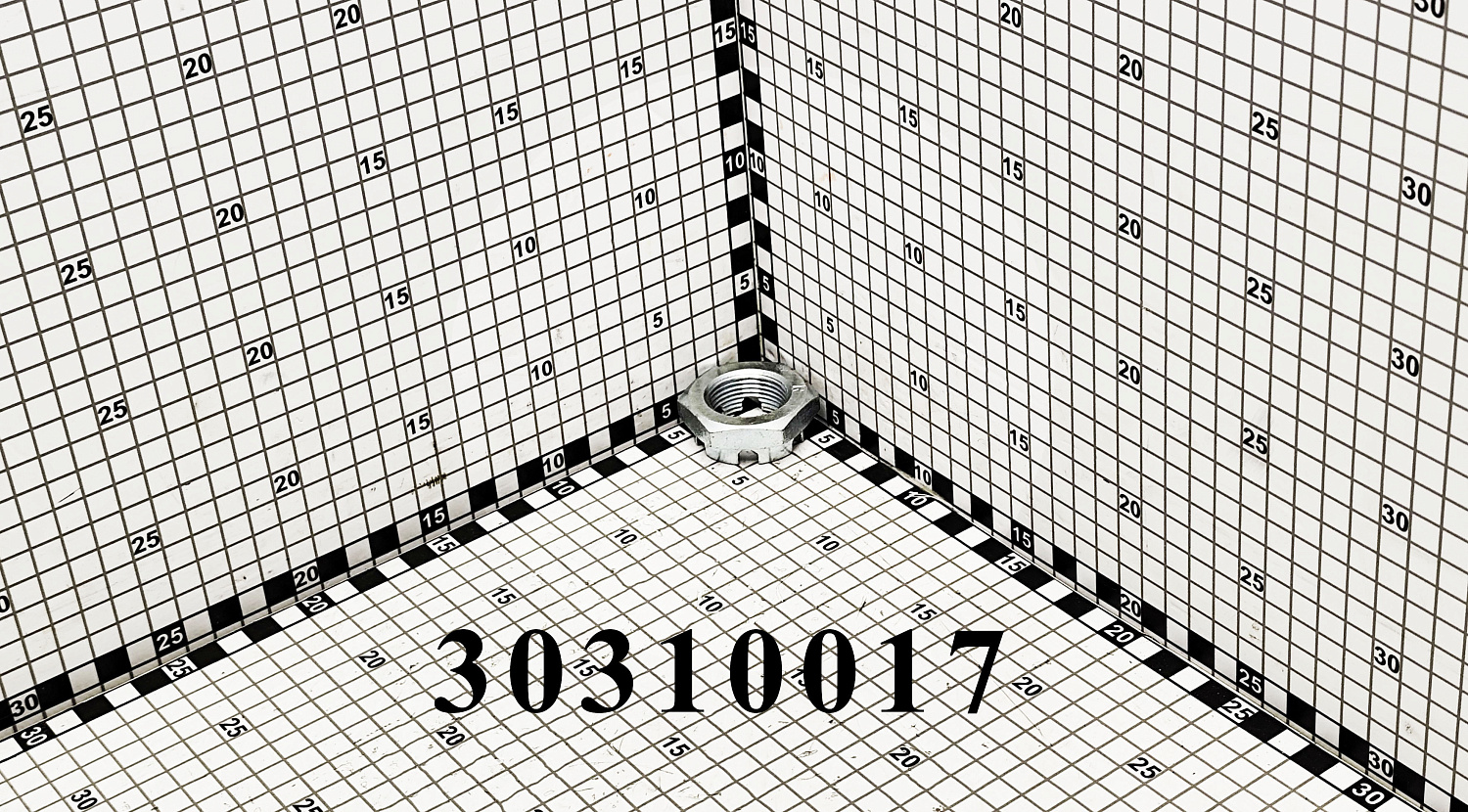 Гайка корончатая M30x2 h=18 30310017