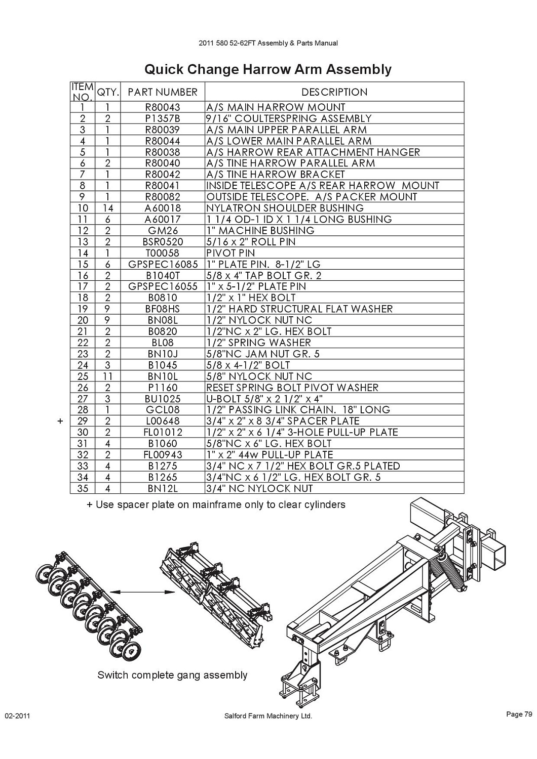 Сдерживающая пластина 1/2"X6 1/4" FL01012 (10012379)