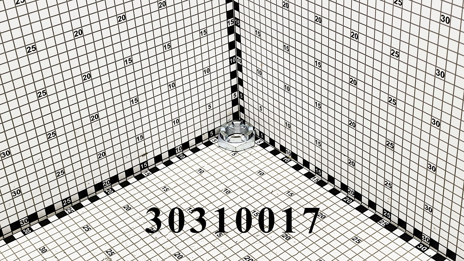 Гайка корончатая M30x2 h=18 30310017
